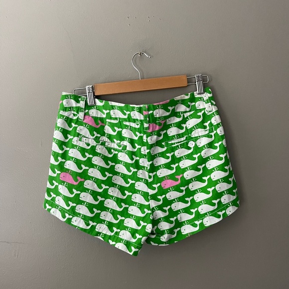 Macbeth Collection Green and White Whale Print Short - Picture 2 of 5